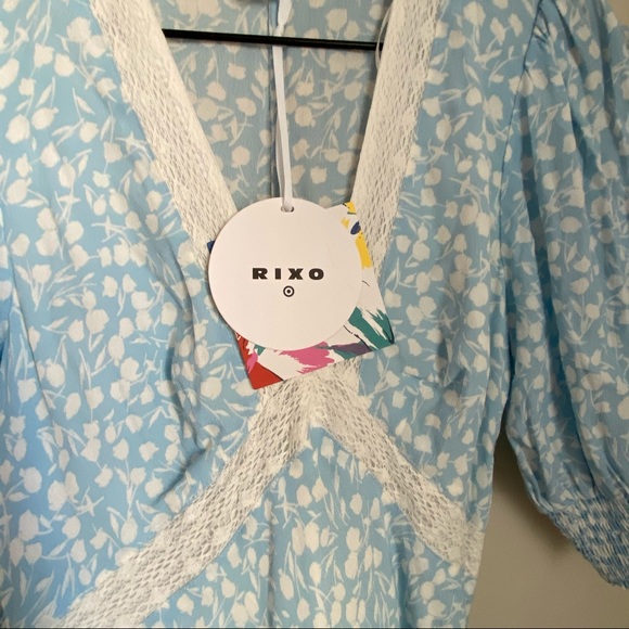16 RIXO for Target Floral Puff Sleeve Swing Dress - Picture 9 of 12